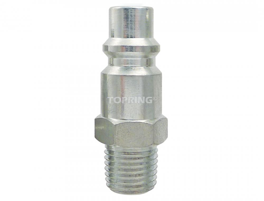 3/8 Industrial Steel Coupler Plug 3/8 (M) NPT