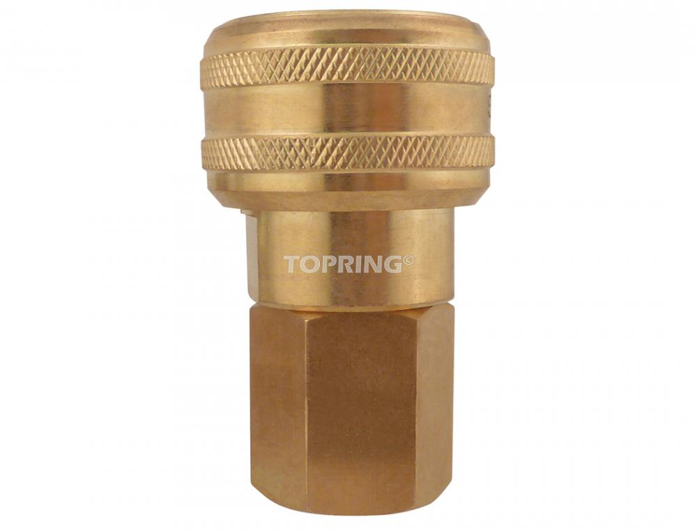 3/8 Industrial Brass Quick Coupler 1/2 (F) NPT