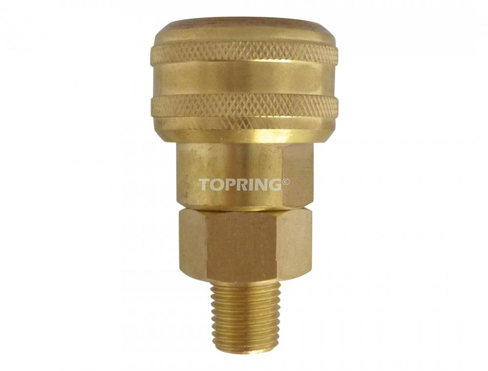 3/8 Industrial Brass Quick Coupler 3/8 (M) NPT