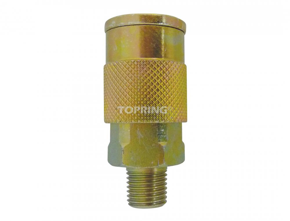 3/8 Industrial Steel Quick Coupler 1/2 (M) NPT