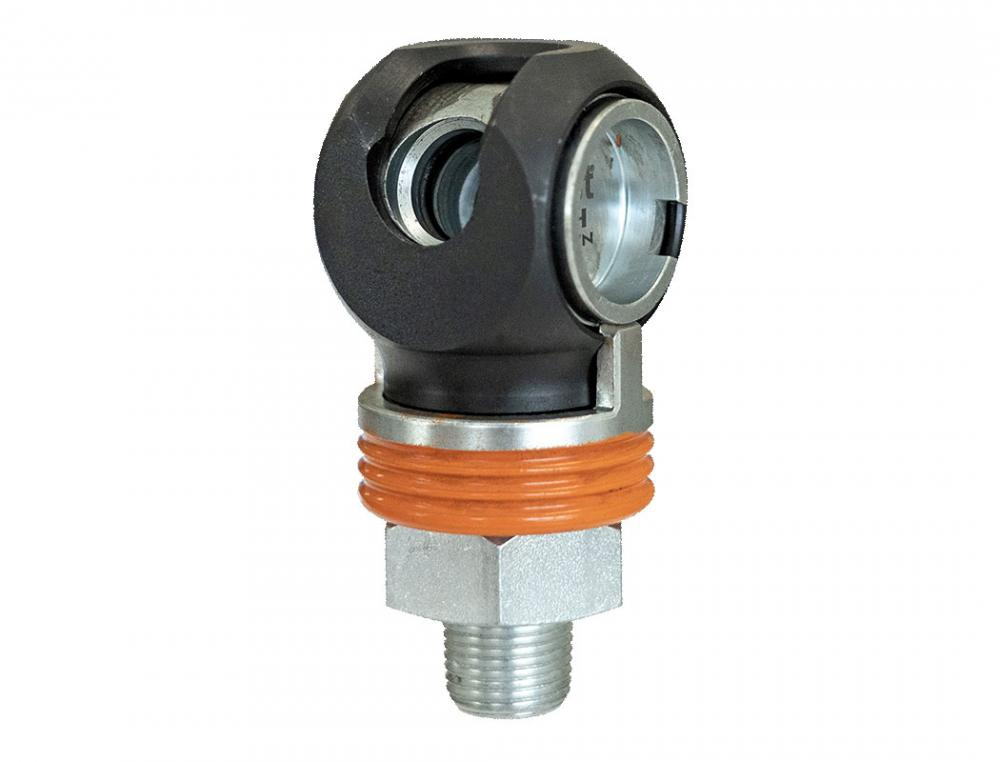 1/2 Industrial Steel Swing Quick Coupler 3/8 (M) NPT