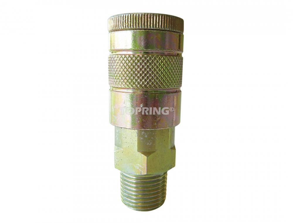 1/2 Industrial Steel Quick Coupler 3/4 (M) NPT