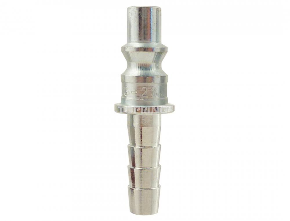 1/4 Aro 210 Steel Coupler Plug With 3/8 Hose Barb
