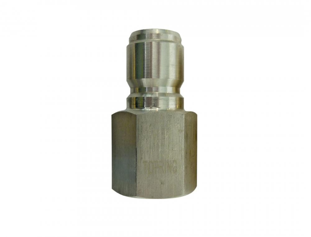 High Flow Stainless Steel Coupler Plug 1/4 (F) NPT