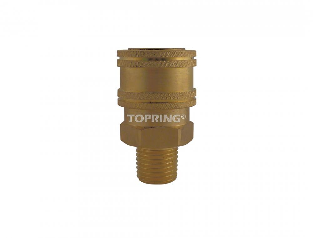 High Flow Brass Coupler 1/2 (M) NPT