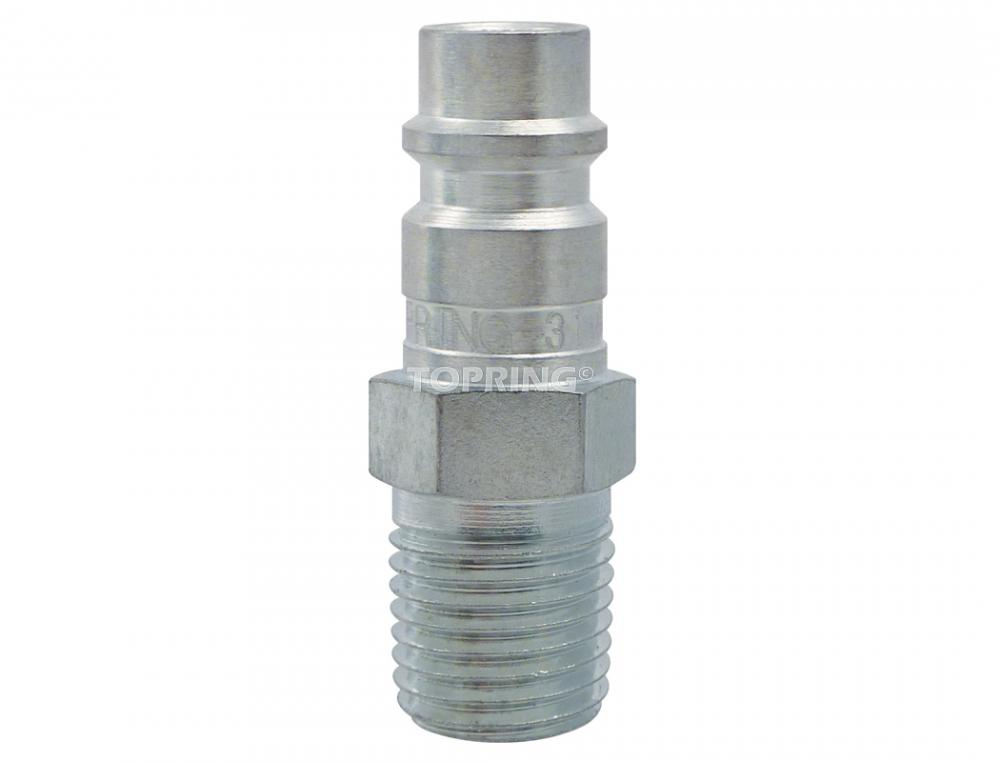 Ultraflo 7.8 mm Steel Coupler Plug 1/4 (M) NPT