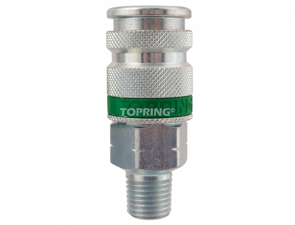 Ultraflo 7.8 mm Steel Quick Coupler 1/4 (M) NPT