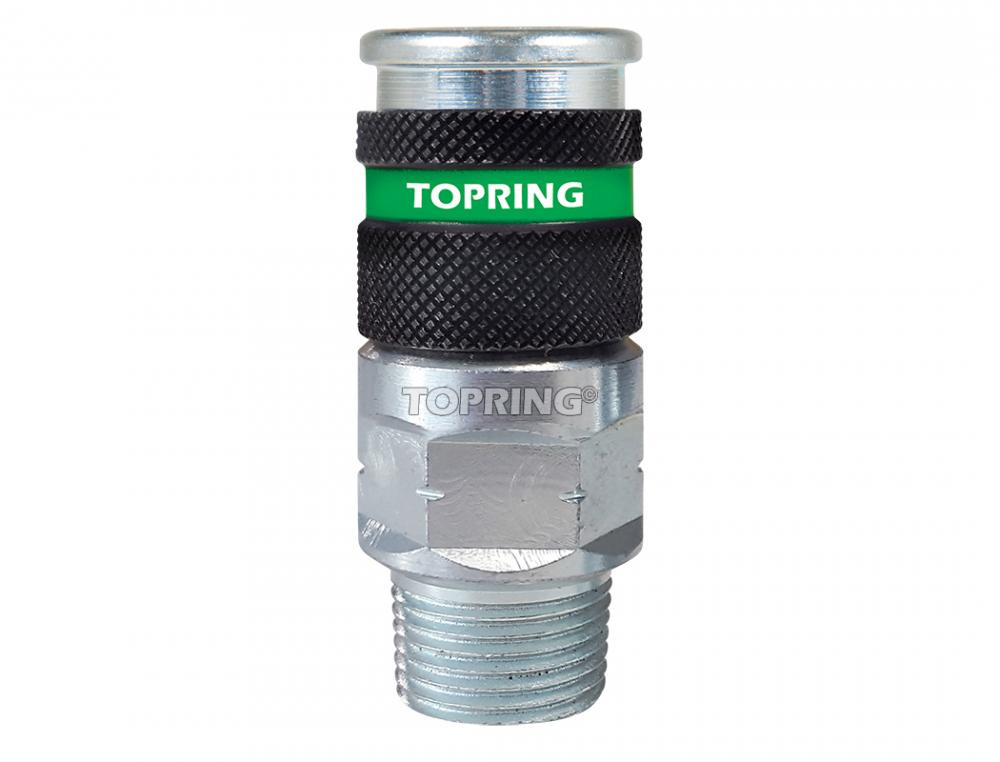 Ultraflo 7.8 mm Steel Quick Coupler 1/2 (M) NPT