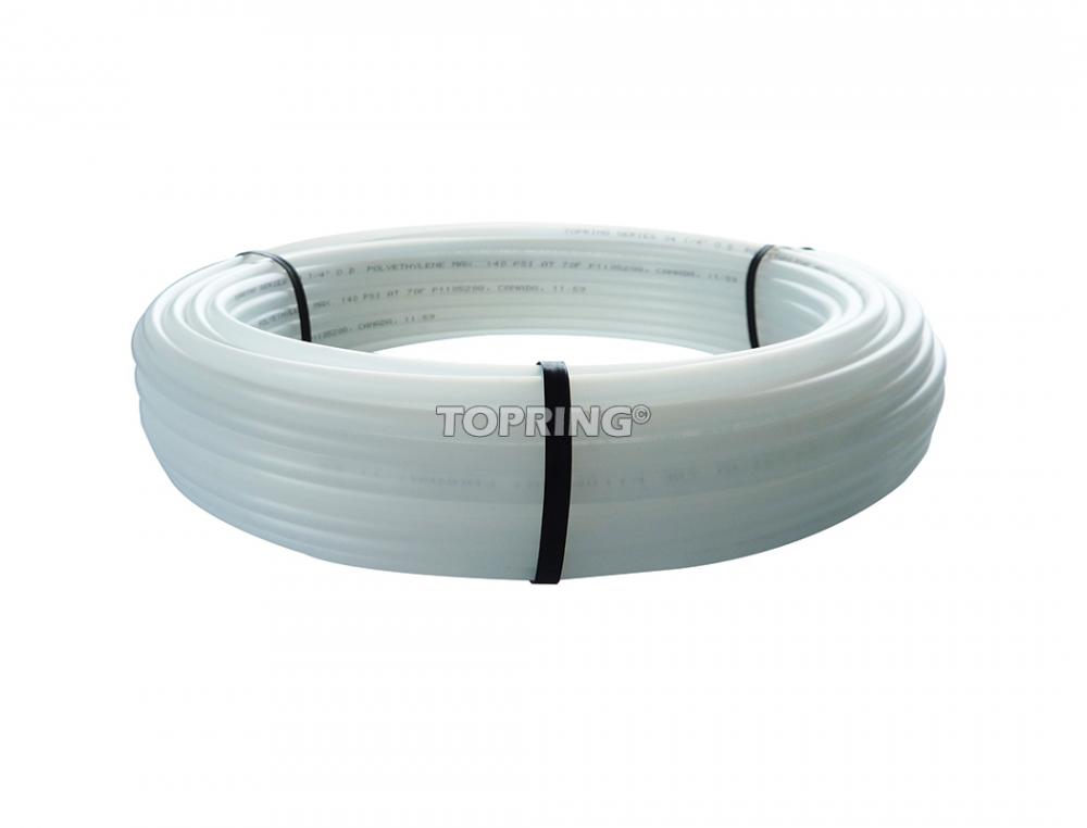White PTFE Tube 1/2 in O.D. 164 Feet