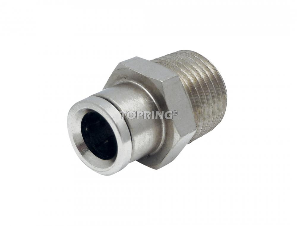 8 mm Push-to-Connect to 3/8 (M) BSPT Adapter