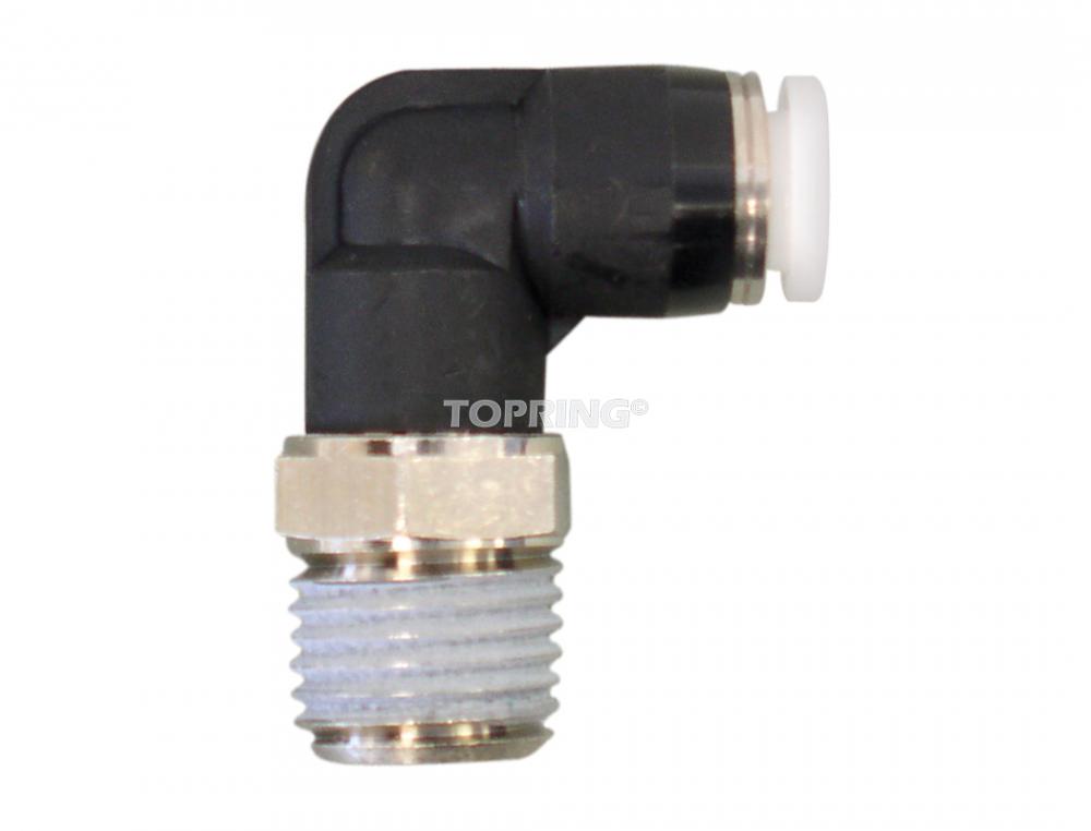 10 mm Push-to-Connect to 3/8 (M) NPT Elbow Adapter