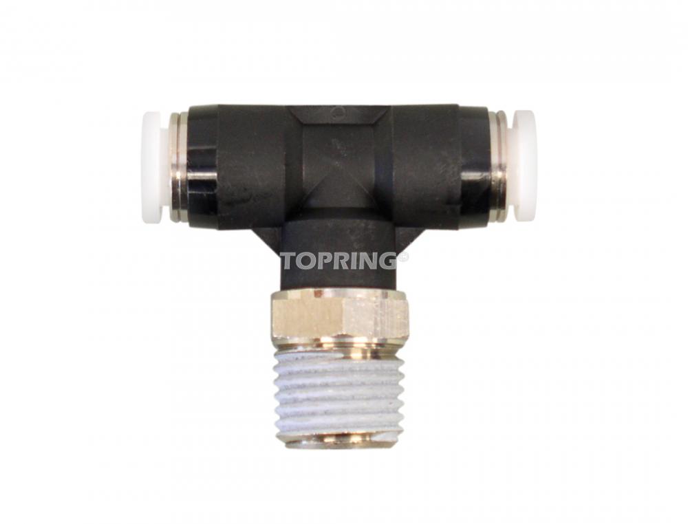 12 mm Push-to-Connect to 1/2 (M) NPT Tee Adapter