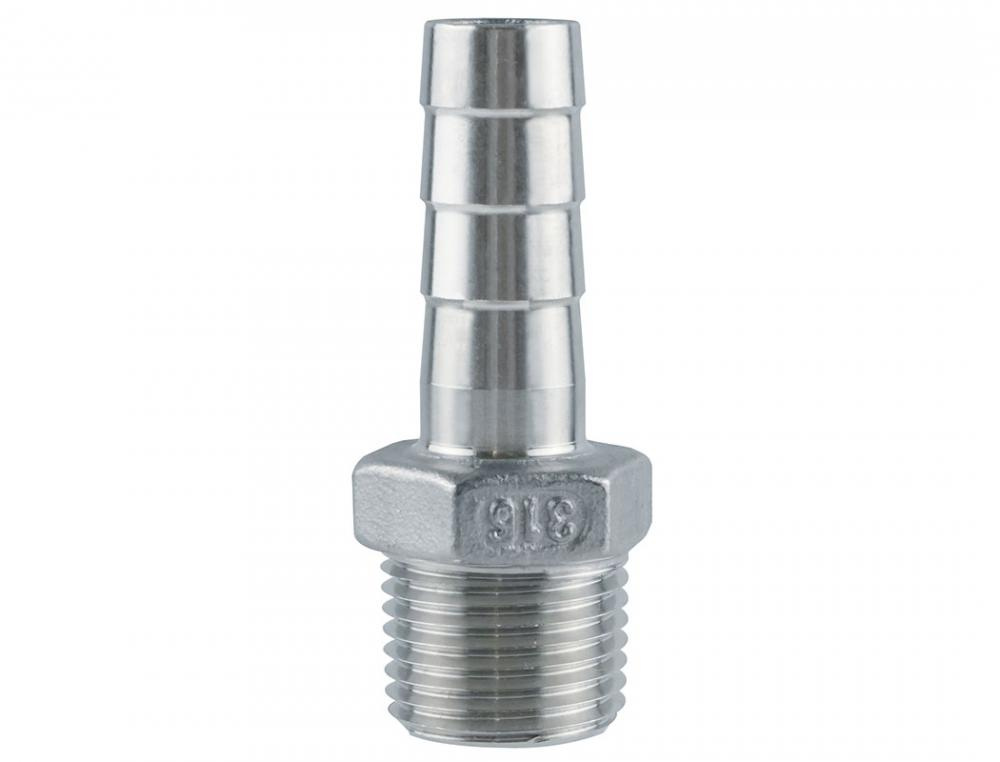 Stainless Steel Hose Barb Adapter 1/2 in. to 1/2 (M) NPT
