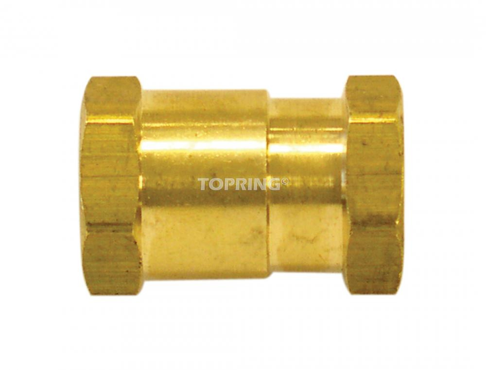 Brass Hexagonal Reducer 3/8 (F) to 1/4 (F) NPT