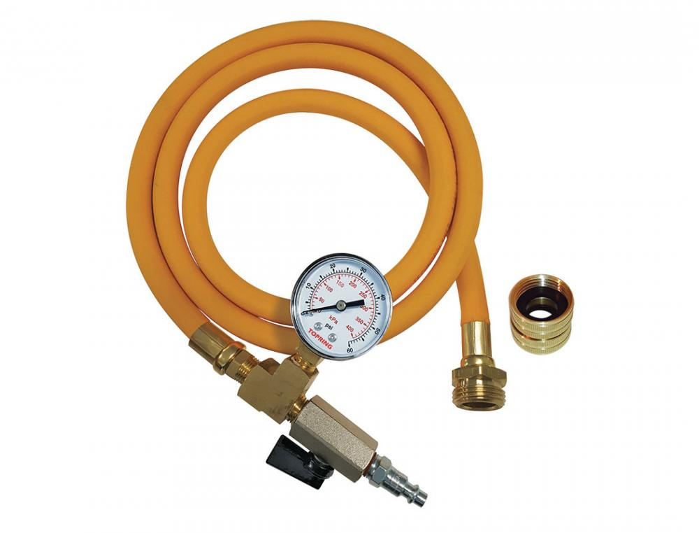 Water Blowout Adapter (M and F) With Pressure Gauge