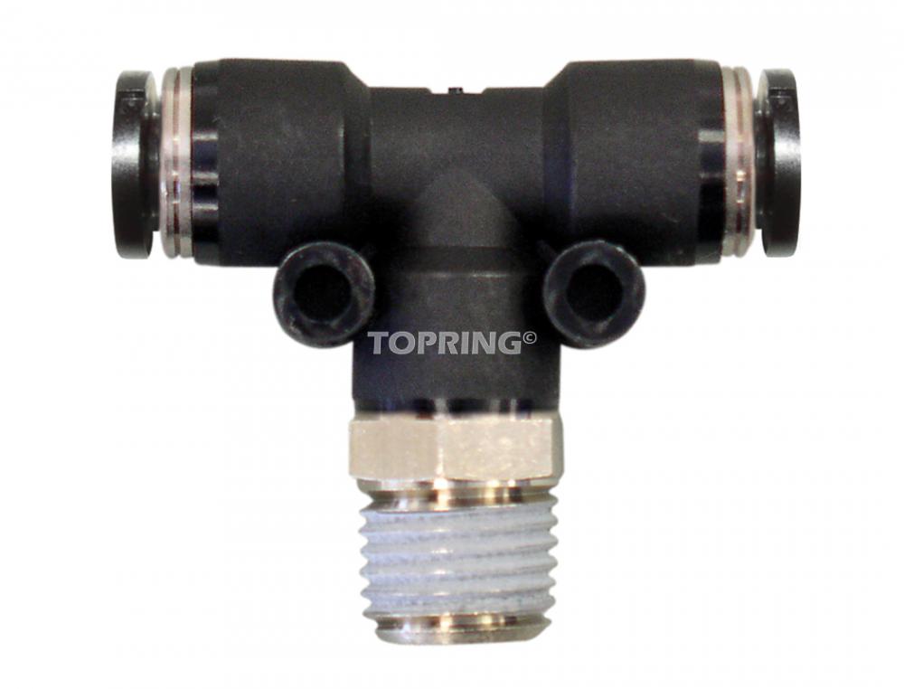 3/8 in. Push-to-Connect to 3/8 (M) BSPT Tee Adapter