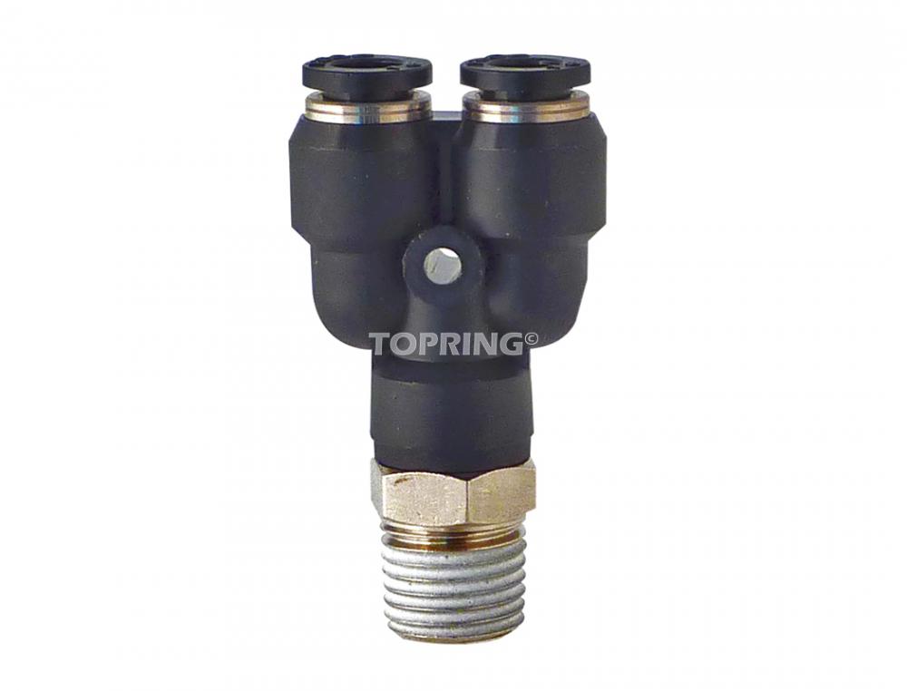 3/8 in. Push-to-Connect to 1/8 (M) BSPT Y Adapter