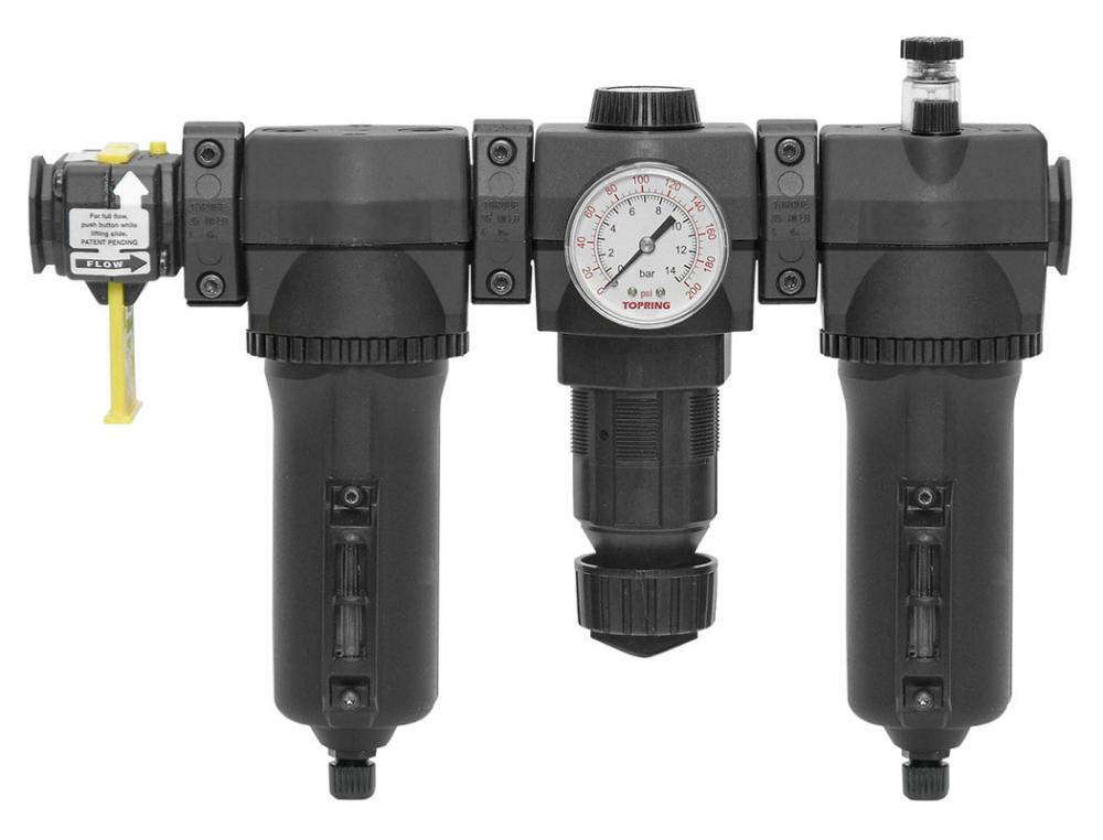 5 Micron FRL Unit 30 to 125 PSI 3/4 (F) NPT With Shut-off Valve S50