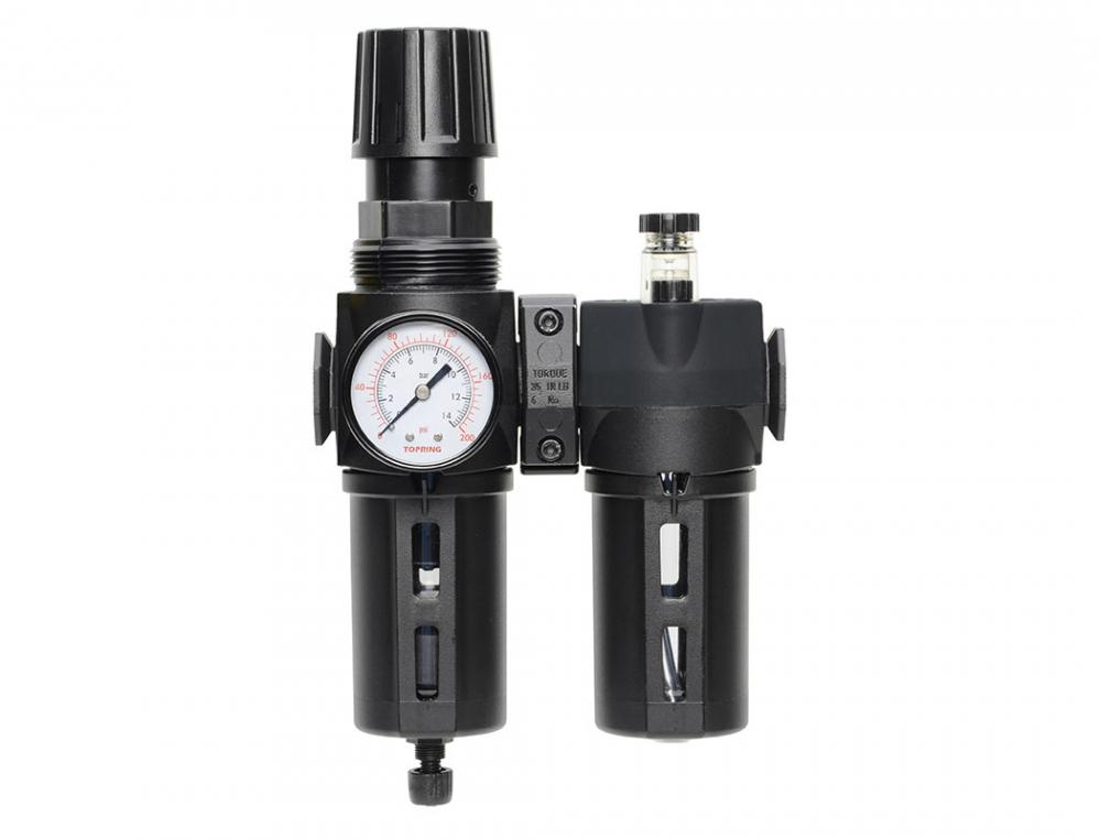 5 Micron Filter Regulator 0 to 125 PSI and Lubricator 1/2 (F) NPT S50