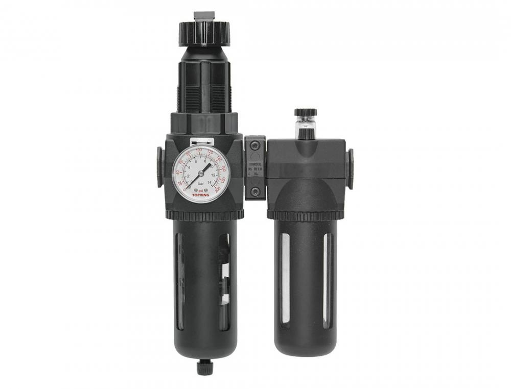 5 Micron Filter Regulator 30 to 125 PSI and Lubricator 1/2 (F) NPT S50