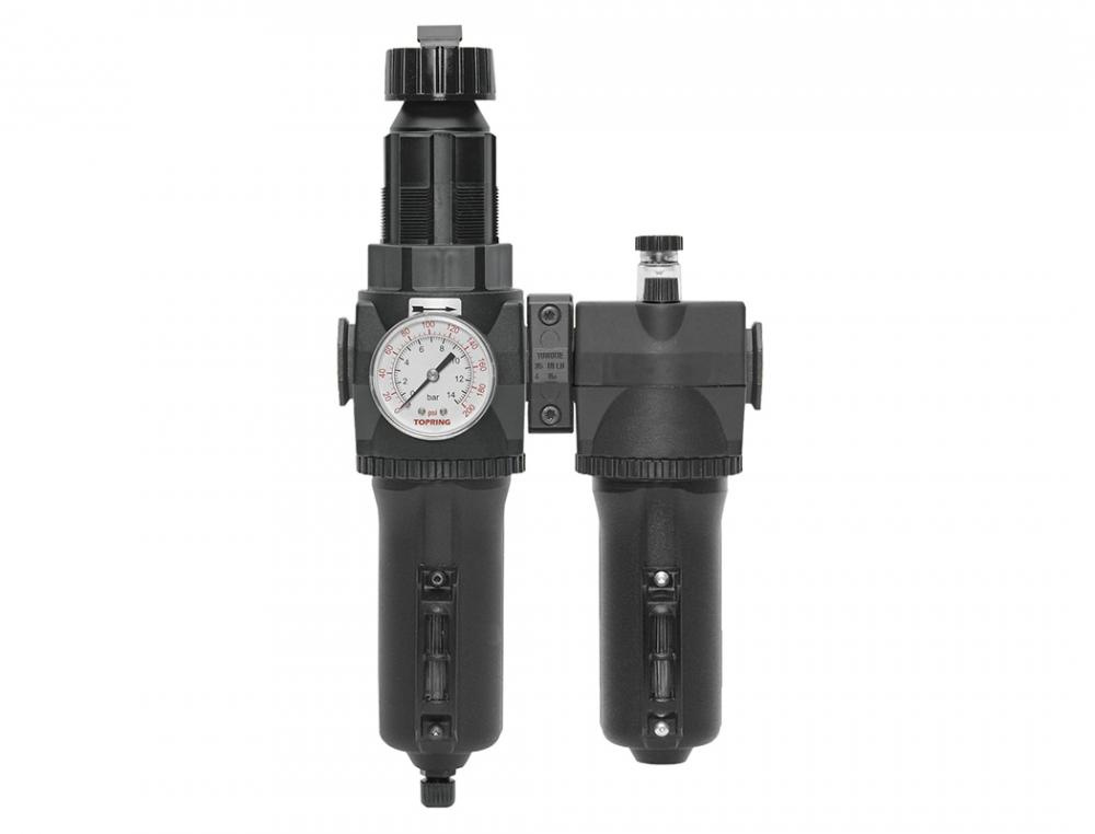 5 Micron Filter Regulator 30 to 125 PSI and Lubricator 3/4 (F) NPT S50