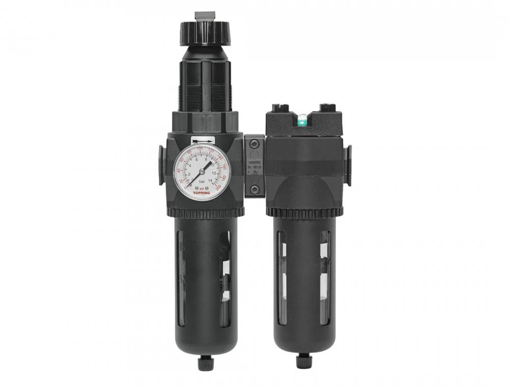 5 Micron Filter Regulator 30 to 125 PSI and 0.01 Micron Coalescing Filter 3/4 (F) NPT S50