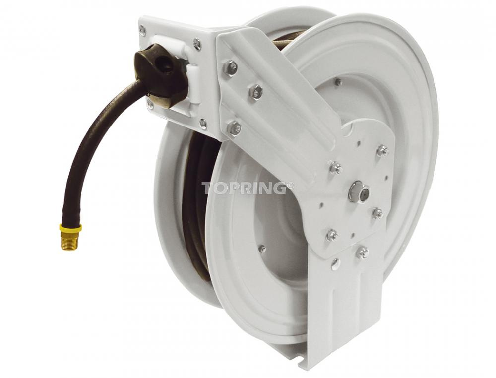 L Hose Reel With 3/8 I.D. 50 ft. Rubber Hose