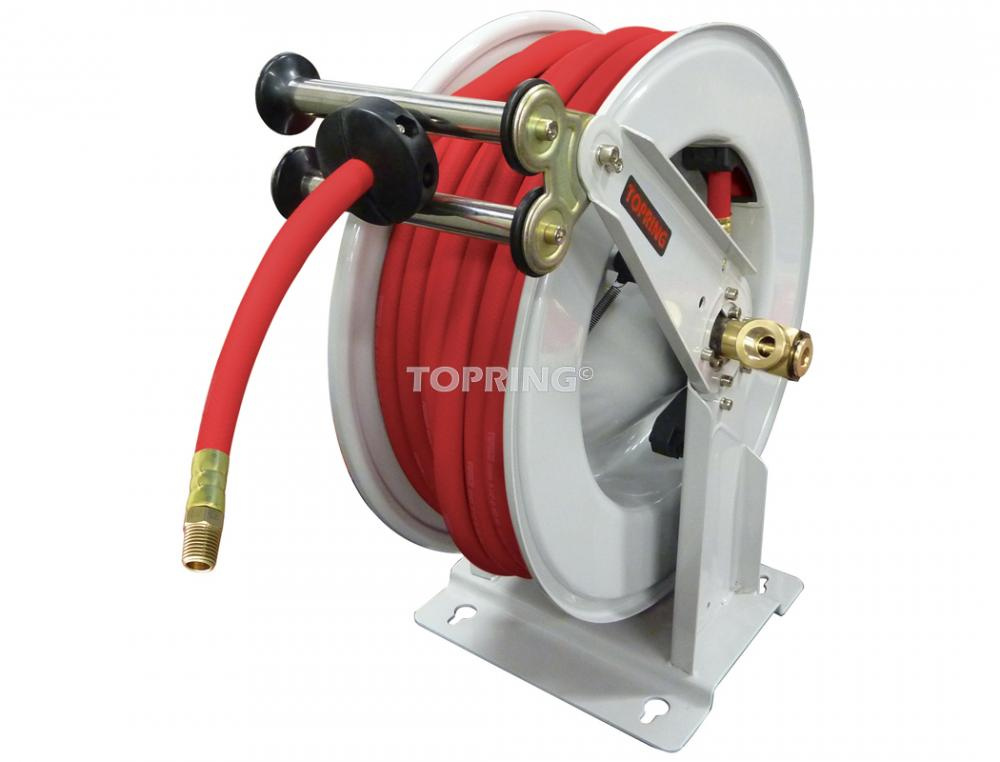 Hose Reel With 3/4 I.D. 50 ft. Rubber Hose