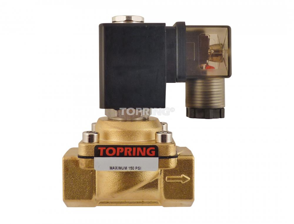 2/2-Way Single Solenoid Valve 24 VDC 3/8 (F) NPT
