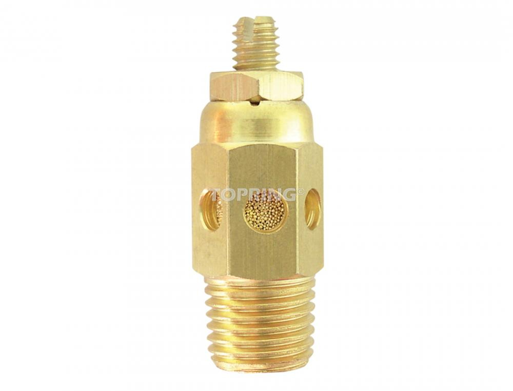 Brass Pneumatic Muffler 1/2 (M) NPT With Regulator