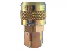 Topring 20.464.02 - 1/4 Industrial Brass Quick Coupler 3/8 (F) NPT