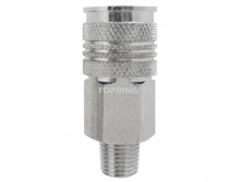 Topring 20.642.02 - 1/4 in. 3 in 1 Brass Quick Coupler 1/4 (M) NPT