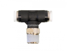 Topring 40.332 - 10 mm Push-to-Connect to 1/4 (M) NPT Tee Adapter