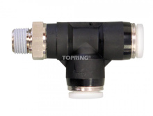 Topring 40.452 - 10 mm Push-to-Connect to 3/8 (M) NPT Tee Adapter