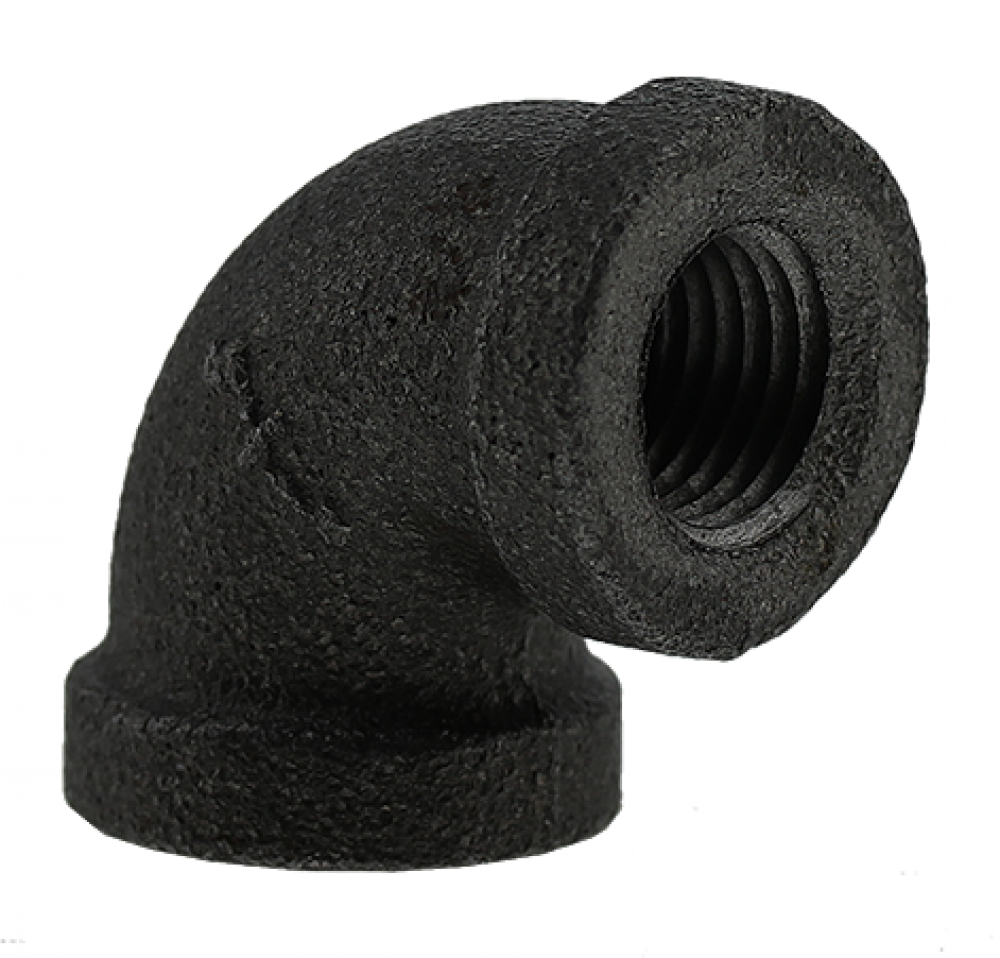 1/4" ELBOW - BLACK