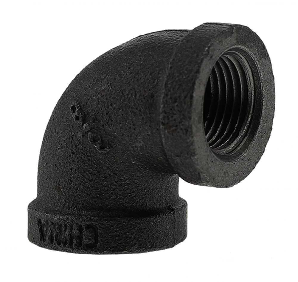 3/8" ELBOW - BLACK