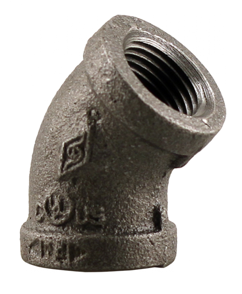 1/2" 45 ELBOW - BLACK