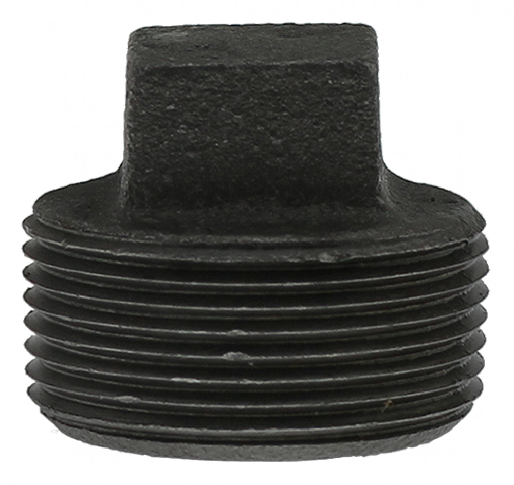 1-1/4" SQ. PLUG - BLACK
