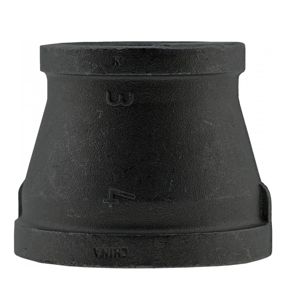 4" x 3" RED COUPLING - BLACK