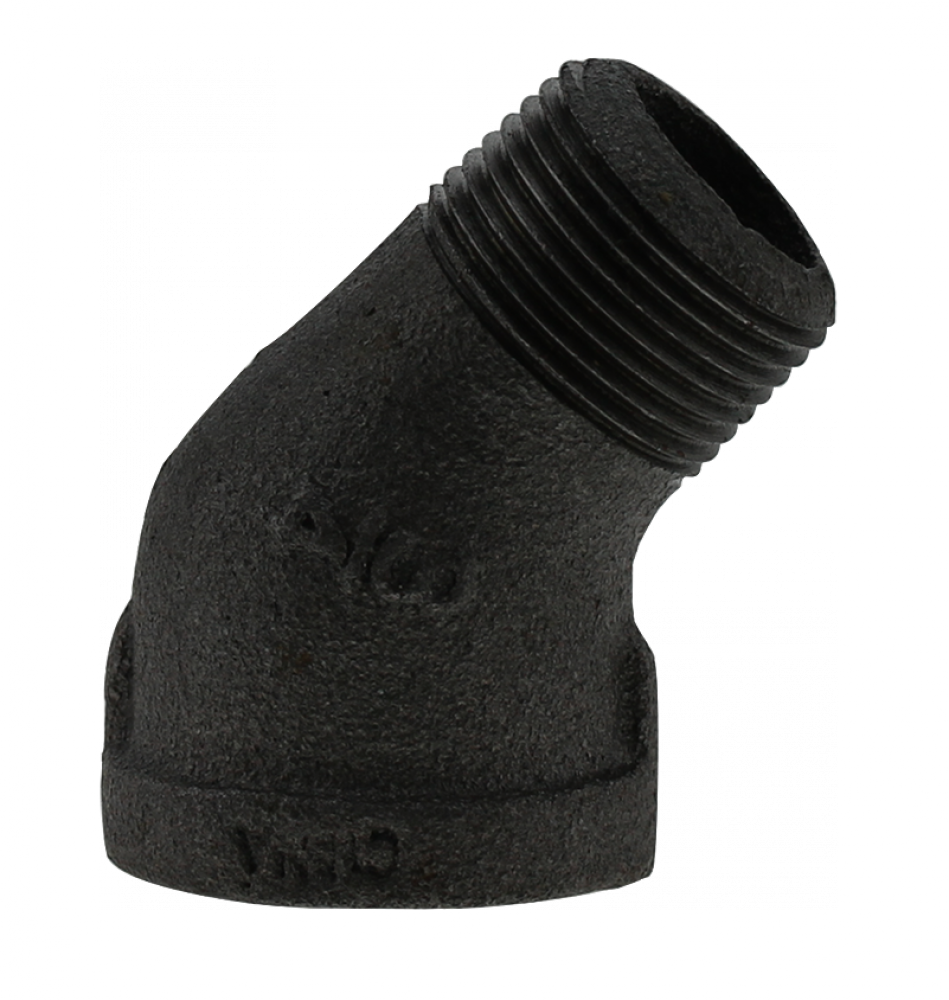 3/4" 45' STREET ELBOW - BLACK