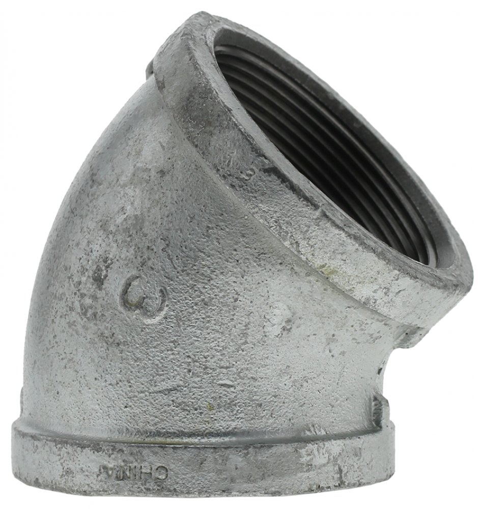3" 45' ELBOW - GALVANIZED