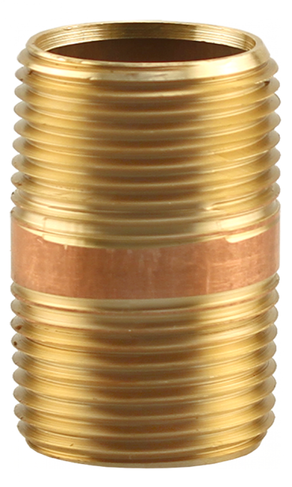 1" x 2" R BRASS NIPPLE
