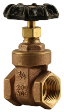 Boshart Industries 0818-07 - 3/4" FPT GATE VALVE - 200 WOG