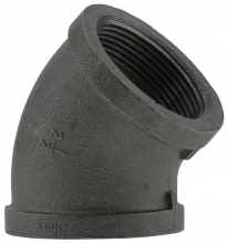 Boshart Industries 2-BLE4-25 - 2-1/2" 45 ELBOW - BLACK