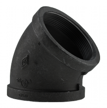 Boshart Industries 2-BLE4-40 - 4" 45 ELBOW - BLACK