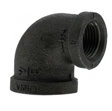 Boshart Industries 2-BLRE-0705 - 3/4" x 1/2" RED ELBOW - BLACK