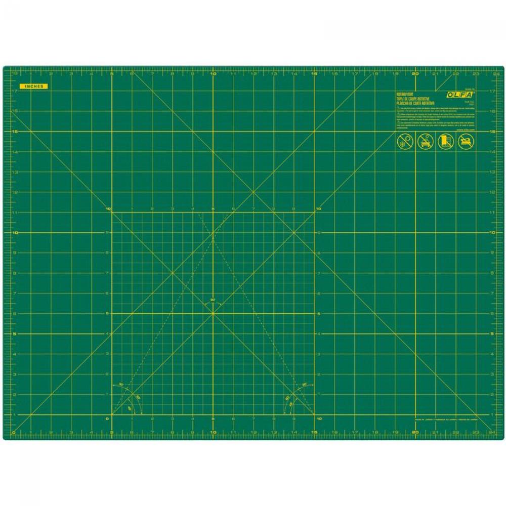 Double-Sided Self-Healing Rotary Mat, Green 18" x 24"