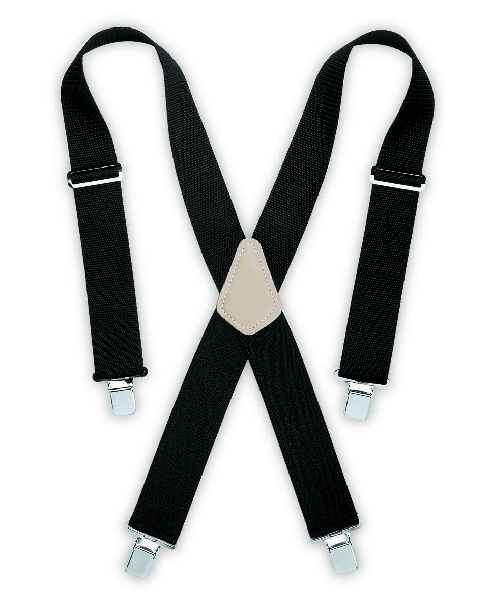 HEAVY-DUTY WORK SUSPENDERS - BLACK