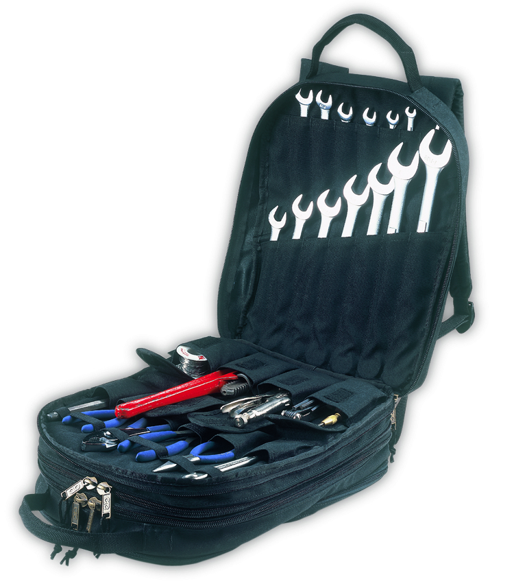 HEAVY-DUTY TOOL BACKPACK - 75 POCKETS