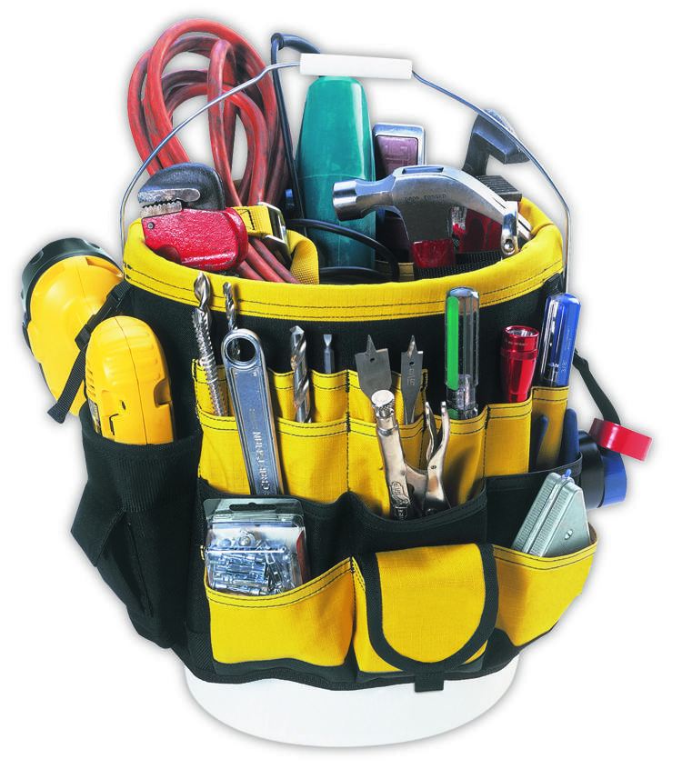 TOP-OF-THE-LINE BUCKET ORGANIZER - 61 POCKETS